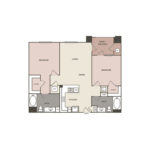 bedroom floor plan | the mansions on the park